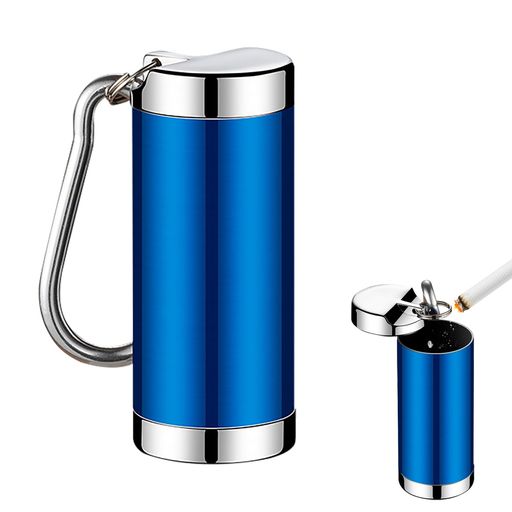 携帯灰皿車用灰皿カラビナ付の灰皿ポケット灰皿タバコケース灰や吸い殻を入れる屋外パブリック軽量おし..