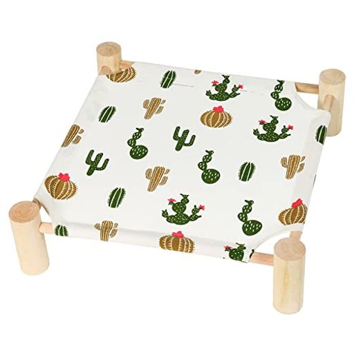 PatasLague猫ベッド小型犬ペットハンモックベッド自立式猫寝床通気性安定な構造耐荷重約10KG組立簡単室..