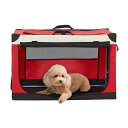 PETSFITソフトクレートペットケージ犬用クレート中型ペット折り畳みペットハウス猫犬兼用組み立て簡単カバーが取り外し可能ハンドル付きポケット付き持ち運び3つの...