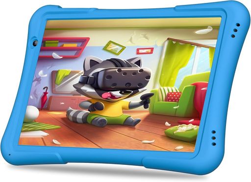 PRITOMプリトム10インチキッズタブレット子ども用GMS認証YoutubeKids&GooglespaceAndroid1432GBROM大画面IPSディスプレイBluetooth6000mAh(ブルー)