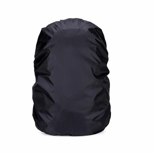 [DEVENTORZ]リュックカバー防水ブラック45Lザックカバーレインカバー強力防水撥水加工収納バッグ付き落下防止風飛び防止夜間安全収納袋高耐久性通勤通学登山自転車