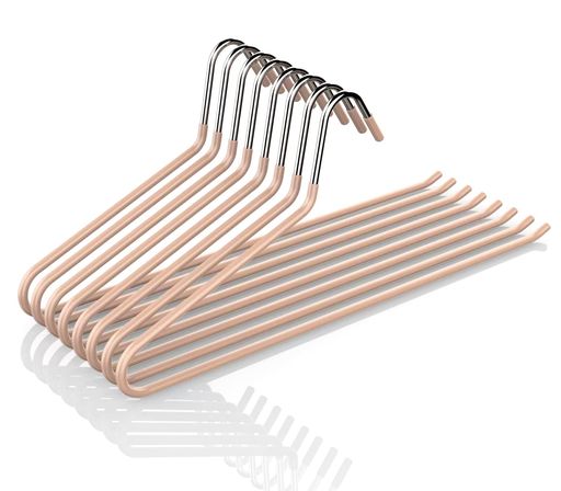 CLEKODズボンハンガーすべらないスラックス用シングルパンツ跡がつかないデニム適用ロングスカート用ハ..