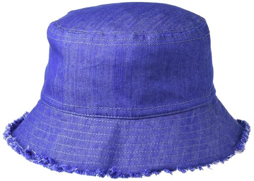 [ムーンバット]ハットMOONBAT(ムーンバット)デニムフリンジバケットハット日よけレディース26-408-65167-83-03パープル
