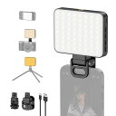 SMILINGSHARK撮影用ライトXJ77【高輝度・マグネット機能】LEDビデオライトスマホライト撮影照明3色モード10段階調光3000K-6500K吸着1/...