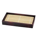 J-KITCHENSそば器ざるそば7.7長角盛ざる(底板付)すす竹割れにくい樹脂製23.1x13.2x3.2CM日本製