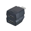 セイワ(SEIWA)車内用品USBハブレインボーイルミ2USBコネクタCTOCx2F349USB-C2ポート拡張充電器2台同時充電最大5V/3ALEDライト付き調光機能選べる10色単色固定可能グラデーション小型(2)