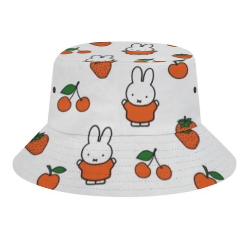 [Willsmiile]ミッフィーバケットハット渔夫帽夏ハイキング釣り旅行またはアウトドアアクティビテけ止め..