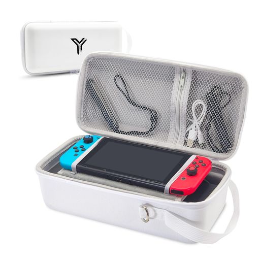 Yoyotagerスイッチ専用ケースSwitch収納バッグ全面保護大容量防水防塵防汚耐衝撃持ち運び便利Switch本体/ドック/Joy-Con/電源アダプタ/10枚ゲームカード/ケーブル/イヤホンなど収納可能ホワイト Yoyotagerスイッチ専用ケースSwitch収納バッグ全面保護大容量防水防塵防汚耐衝撃持ち運び便利Switch本体/ドック/Joy-Con/電源アダプタ/10枚ゲームカード/ケーブル/イヤホンなど収納可能ホワイト