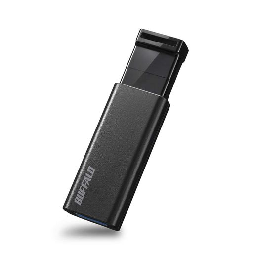 バッファロー USBメモリ 128GB ノックスライド式 USB3.2Gen1 RUF3-KS128GA-B/N