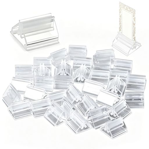 高透明プラスチック素材を採用、台紙やカードのデザインを邪魔せずスッキリと美しく展示可能です。 精密切断加工で角が滑らか、バリがなくカードを傷つけにくく、差し込むだけで安定して固定できます。 コンパクトサイズで薄型、ポーチや小袋にまとめて収納でき、外出先やイベントへの持ち運びに便利です。 多用途に活用でき、トレーディングカード・名刺・ミニ写真・店舗メニュー・手芸 DIY 台紙の飾り台として使えます。 30 個大容量セットで複数台同時展示に対応、カードゲームイベント・手芸制作・雑貨店表示など幅広い場面に適合します。