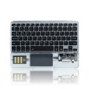 YIXUANKEJIBLUETOOTHキーボードIPAD対応タブレットキーボード透明マルチペアリング3台同時接続タッチバッド付きバックライト付きUS配列充電式小型・薄型・コンパクト可愛い(2)