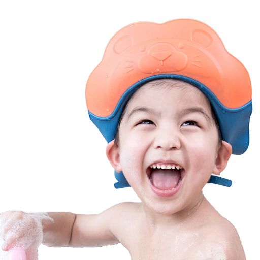 MONIKASUNシャンプーハットサイズ調整可能シャンプーキャップ子供用シャワーキャップ防水帽目を保護バスグッズシャワーハット洗髪用帽子ライオン(オレンジ&ブルー) MONIKASUNシャンプーハットサイズ調整可能シャンプーキャップ子供用シャワーキャップ防水帽目を保護バスグッズシャワーハット洗髪用帽子ライオン(オレンジ&ブルー)