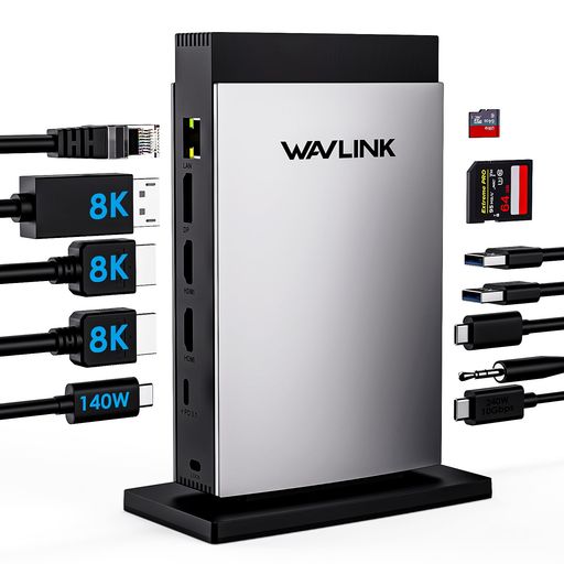 WAVLINK11-IN-1USB-Cɥå󥰥ơ3̥⡼ɽϡǥ奢8KHDMI+8KDPPD3.1