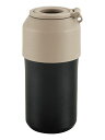 カクセーペットボトルホルダー真空二重ステンレス500ML~600MLブラック高さ調整可能持ち手付き保温保冷キズつきにくいシン・ペットボトルホルダーLL-07