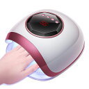 UVLEDネイルドライヤー赤外線検知72W2倍の効率赤外線美白機能付きマニキュア用4段階タイマー設定可能手足兼用(レッド)