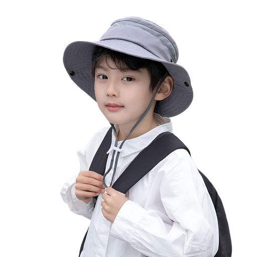 [IPENNYE]幼児キッズ夏日よけ帽子子供用ハットUVカット帽子メッシュキャップUPF50+サファリハットサンハットドローコード付き折りたたみ速乾つば広帽子通学旅行海紫外線対策女の子男の子2…