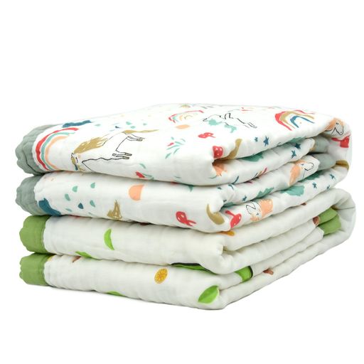 ベビーガーゼケット6重ガーゼ(110X110)2枚セットタオルケット赤ちゃんバスタオル100%綿毛布保育園お昼..