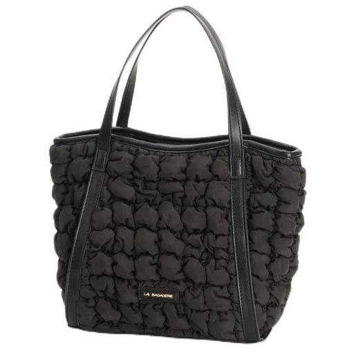 [ラバガジェリー]ポップコーンキルト2WAYトートSサイズブラック**