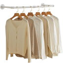 IBUYKEハンガーラックアイアン工業用パイプ衣類ラック幅87cmたっぷり収納アンティーク調壁取り付け式省スペースDIY多目的吊り棒おしゃれ白TYJ001W