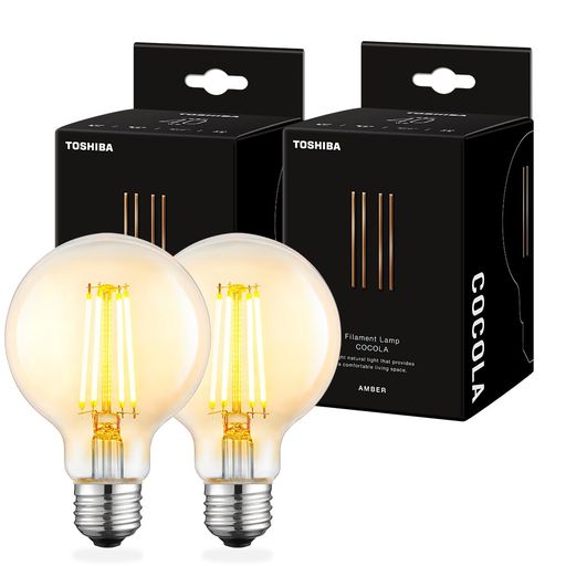 ✅️調光器対応: 調光器に対応しており、お好みの明るさに調整可能なフィラメントLED電球です ✅️サイズ仕様: 外径φ80mmx高さ121mmのG形デザインで、様々な照明器具に適合します ✅️明るさ性能: 全光束485lmで40W形白熱灯相当の明るさを提供し、消費電力はわずか3.8Wです ✅️高演色性: 演色評価数Ra93により、自然な色合いを再現し、照らされた物の色を美しく表現します ✅️長寿命設計: 定格寿命20,000時間の長持ち設計で、頻繁な交換の手間を軽減します ✅️電球色アンバー: 色温度2200Kの温かみのある電球色で、落ち着いた雰囲気を演出します ✅️広配光角: 配光角300°の広配光タイプで、広範囲を明るく照らすことができます
