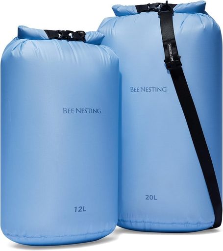 BeeNesting超軽量防水ドライバッグL3点セット-軽量旅行、登山、アウトドア、ボート、カヤック、キャン..