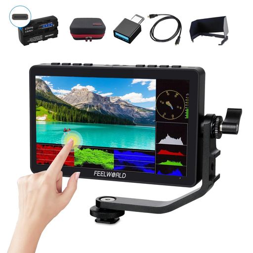 FEELWORLD F5 PRO V4 6ǥեեɥ˥Хɥ+Хåƥ꡼+꡼+ޥHDM...