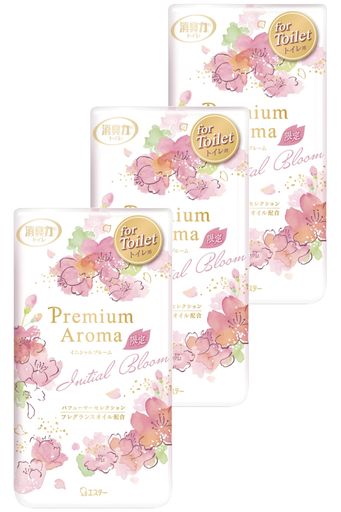 消臭力プレミアムアロマ[まとめ買い]トイレ用置き型イニシャルブルーム(桜)400mLx3個トイレの消臭力トイレ置くだけ消臭剤消臭芳香剤2025