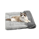 KAILUND猫ハウスキャットハウス折り畳みペットベッド冬80X53CM猫ベッド暖かいふわふわ保温防寒猫布団ペットベッド洗えるお手入れ便利室内用グレー
