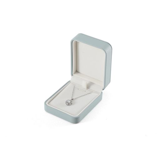 Yinbeiniネックレス・ペンダントボックスPUレザージュエリーボックス婚約・プロポーズボックス