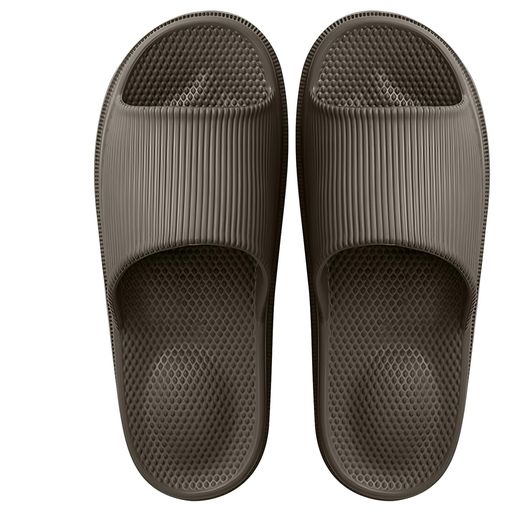 [キューエスキロ]抗菌防臭素材スリッパサンダルルームシューズマッサージ機能通気衛生超軽量静音滑り止めお風呂/室内/トイレ/来客用男女兼用ブラウンXXXL