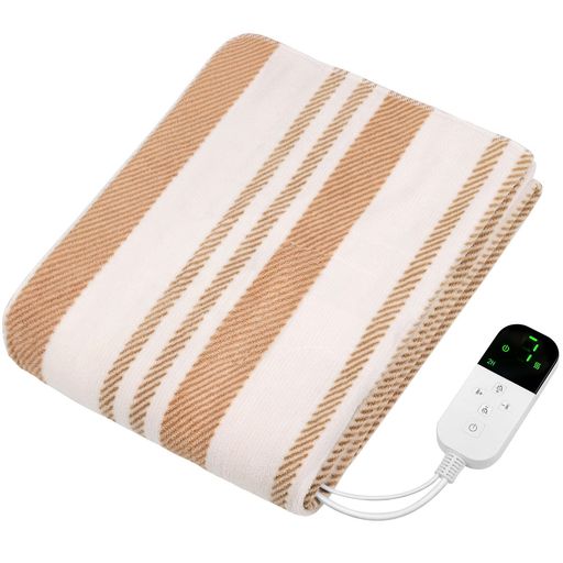 電気毛布掛け敷き兼用洗える【160x80cm7段階温度調節2-4-8-12H切タイマー】AI過熱保護80W節電ダニ退治電気ブランケット速暖省エネ軽くて柔かい生地肩掛け膝掛けシングル防寒対策暖房器具キ…