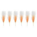 PATIKIL17”フェイクパンパスグラスウェディングフラワーパーティーため6個ボヘミアン装飾花瓶アレンジメントセンターピースグラデーションオレンジ