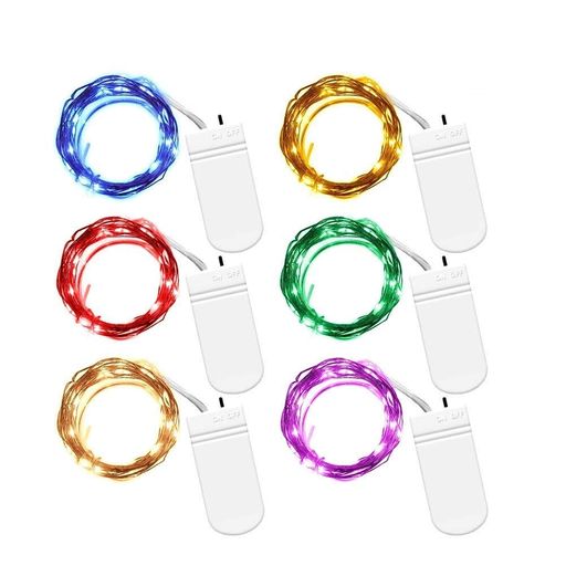 LEDジュエリーライトフェアリーライトイルミネーション2m20電球ワイヤーライト電池式柔軟銅線防水クリ..