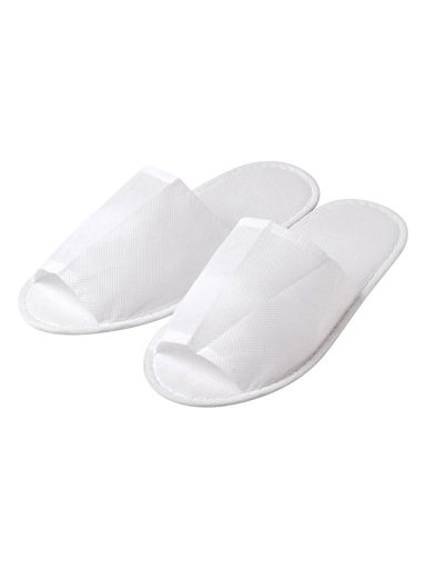 ストリックスデザイン使い捨てスリッパ室内10足個包装白やわらかな履き心地で滑りにくい不織布男女兼用..