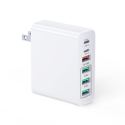合計100W急速充電器TYPE-CPD充電器2USBC+4USBAUSBコンセントIPHONE16充電器6ポート充電器ACアダプター【PSE技術基準適合】IPHONE
