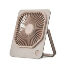 ドウシシャ卓上扇風機スリムコンパクトファンMove風量3段階4電源(USB家庭用モバイル乾電池)厚さ2.5cmモカFSA-1012BMC