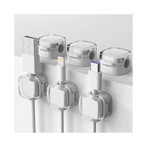 happykauケーブルホルダーマグネット6個入りコードホルダーケーブルクリップ配線止め配線整理コードクリップ磁石貼り付けデスク周り便利グッズ収納紛失防止USBtype-cマウスライン電源コー…