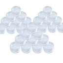 DFSUCCES小分け丸ケース5ML30個セットプラスチッククリームケースアクセサリーケースビーズネイル収納ボックス小物用収納ボ化粧品詰め替え容器透明便利グッズ出張旅行用品家庭用(透明30個-5ML)
