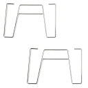 キャンピングムーン(CAMPINGMOON)フィールドメッシュラックT-230A用脚部2点ステンレスT-230A-LG(4)