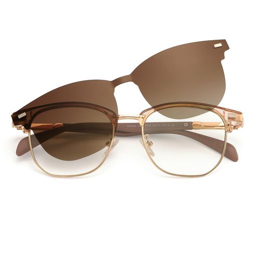 [Dollger]ブルーライトカットメガネ偏光サングラス紫外線カットUVカットハーフリムめがね磁気偏光レン..