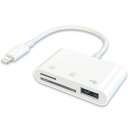 SDカードリーダー3in1USB/SD/TF変換アダプタ設定不要USB3.0高速双方向データ転送メモリーカードリーダー