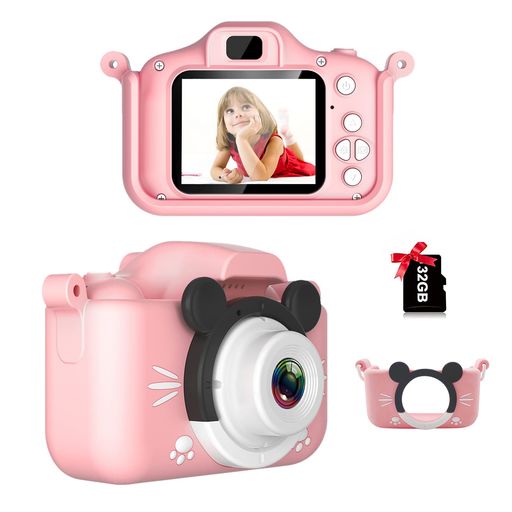 子供用カメラキッズカメラトイカメラ4000万画素1080PHD動画カメラキッズデジカメUSB充電デュアルレンズ自撮可能子どもデジタルカメラ2.0インチIPS画面4倍ズーム子供の日6歳以上誕生日プレ…