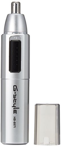 オーム電機 OHM 水洗いノーズトリマー 鼻毛カッター シルバー HB-8971