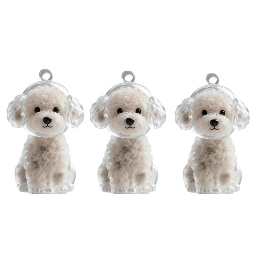 HXCQYGL【ペット毛・遺骨収納】透明カプセル キーホルダー 犬 猫 メモリアル ケー...