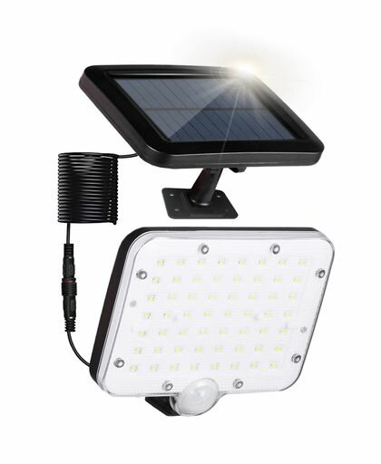 ソーラーライト屋外分離型人感センサーライト【3つ知能モード・5M防水コード】IP65防水屋内防犯ライト..