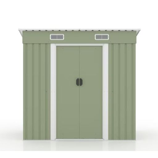 BTM物置屋外大型倉庫大型物置戸外収納庫防水/耐侯収納可能ガーデン/庭/田畑/農場頑丈大容量スチール引き戸補強フレーム付き換気口付き