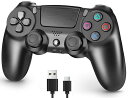 ps4コントローラー【2025年革新版・アップデート】ps4コントローラ-pcTurbo連射機能6軸ジャイロセンサー二重振動高精密ボタンBluetoooth5.4無線/有線安定接続1000mAh急速充電16時間連続使用人体工…