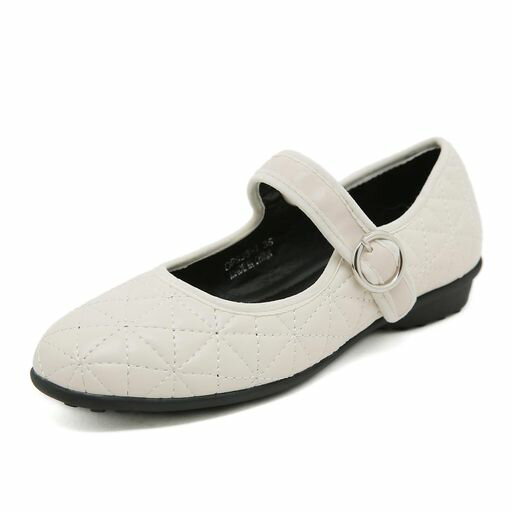 zcoliバレエシューズフラットパンプス歩きやすいレディースシューズストラップ婦人靴ローヒールぺたんこ疲れにくいファッションオフィス通勤ラウンドトゥホワイト24.0CM