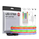 BTF-LIGHTINGFCOBCOBRGBLEDテープライト高密度フレキシブル2M576LEDS/M1152LEDS/2M4PINRGB幅8MMストリップライトDC5VBLUETOOTH音楽同期APP制御IRリモート