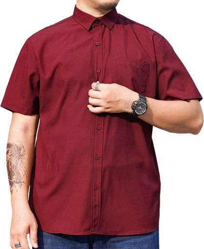 サイズの推薦 星(塗り潰し) 【4XL(200)=日本4L】身長:175-185cm / 体重:80-100kg【5XL(205)=日本5L】身長:175-185cm / 体重:90-110kg 【6XL(210)=日本6L】身長:180-190cm / 体重:100-120kg【7XL(215)=日本7L】身長:180-195cm / 体重:110-130kg。 【8XL(225)=日本8L】身長:180-200cm / 体重:120-140kg※ 注意:ゆったりとしたデザインがお好きな方は、普段着ているものより1サイズ大きめのものをお勧めします。 柔らかで肌触りの良い上質な素材を厳選しています。シャツは、光沢のある色をもって、肌触りが良く、自然で柔らかく、伸縮性があり、耐摩耗性があり、しわになりにくく、肌に刺激がなく、吸汗速乾性、より快適に。カジュアルからビジネスまで、さまざまなスタイルに対応。 一日中快適な着心地が続くシャツになりそうですね。 4XL~8XL大きいサイズ展開!ノーアイロンワイシャツはシンプルなカラー展開とベーシックな形でどんなスラックスにも合わせやすいワイシャツです。